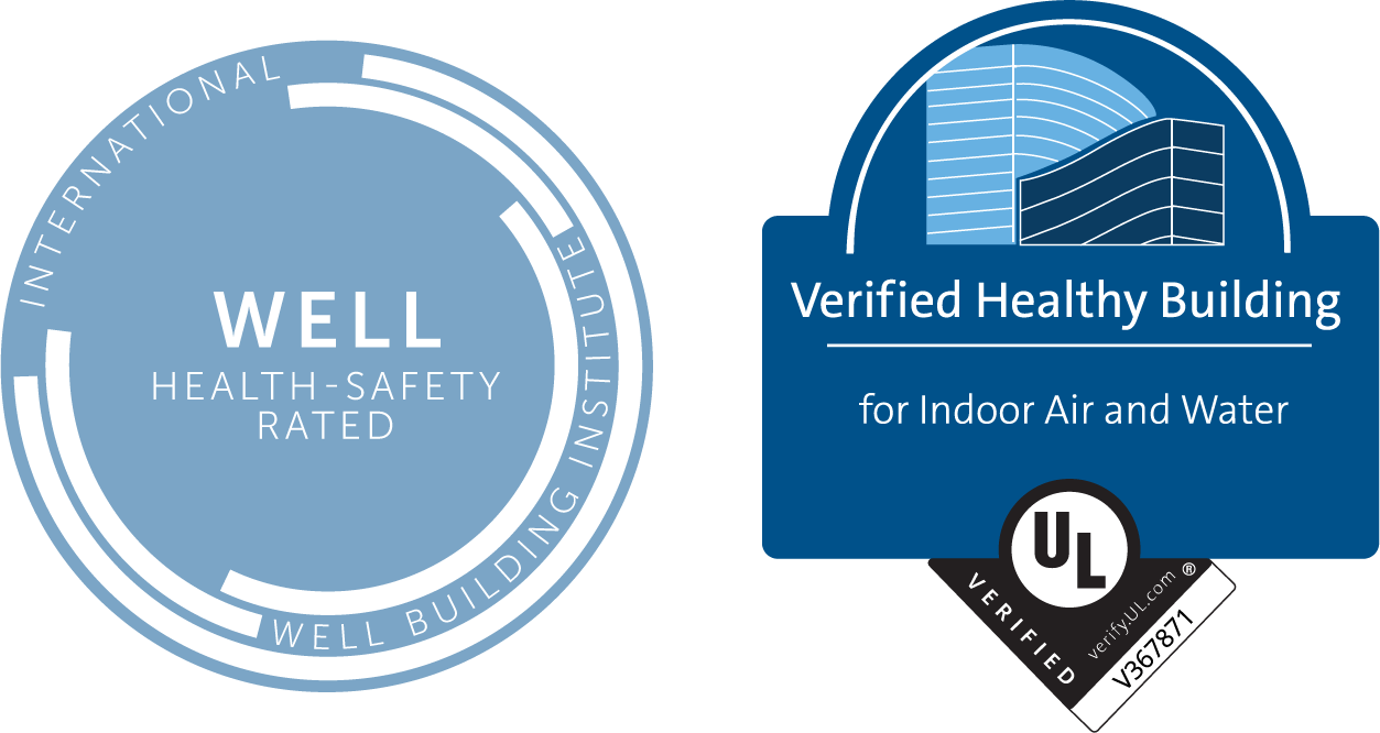 WELL Health Safety Rated and UL Verified Healthy Building for Indoor Air and Water